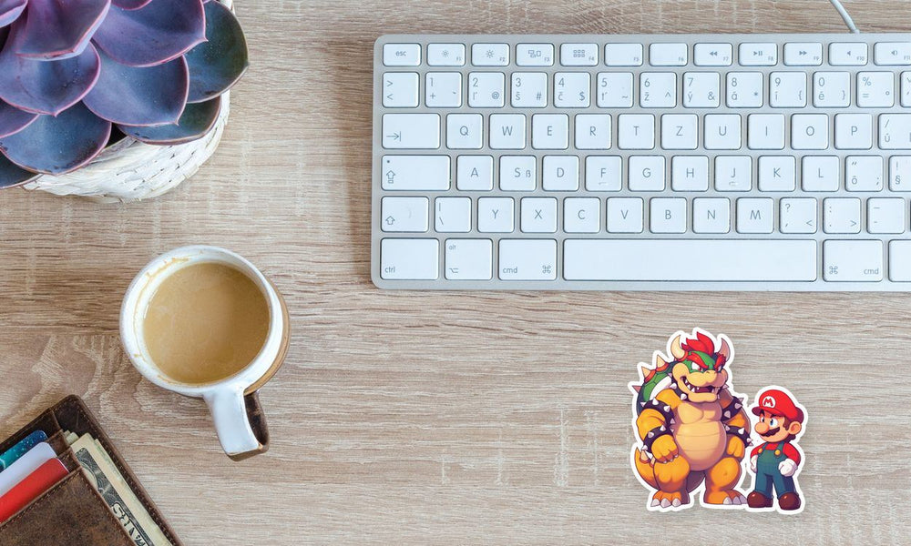 Mario & Bowser Friendship Sticker