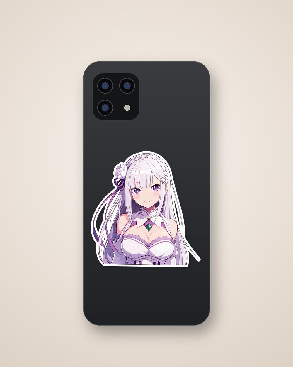 Re:Zero Emilia White Dress Sticker