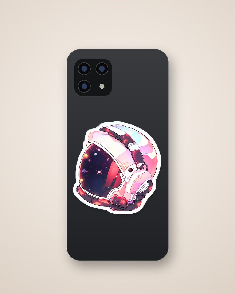 Astronaut Helmet Art Sticker