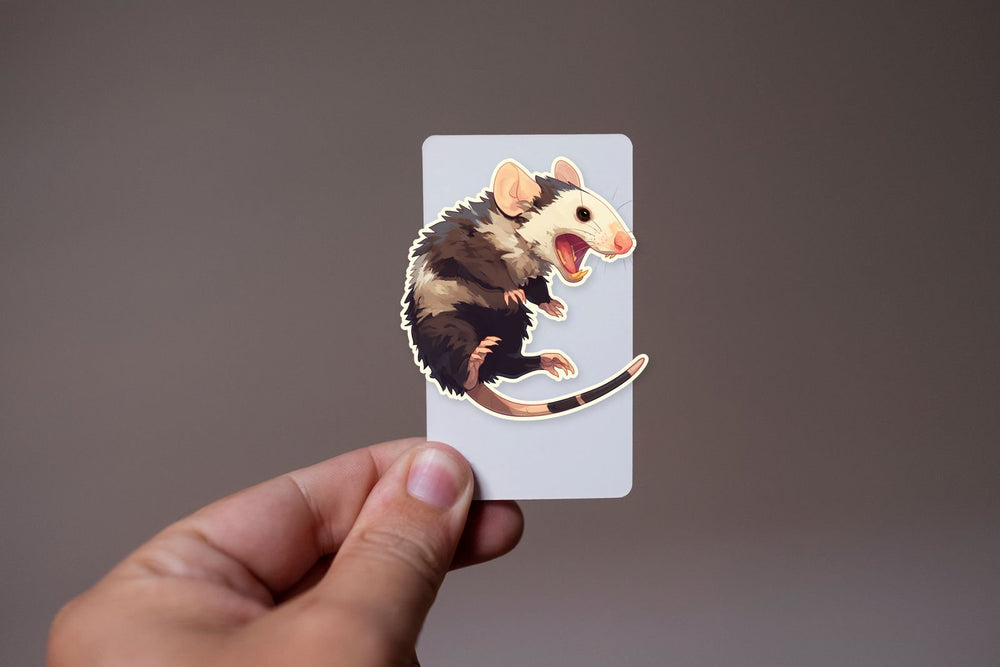 Funny Opossum Scream Weird Meme Clipart Sticker
