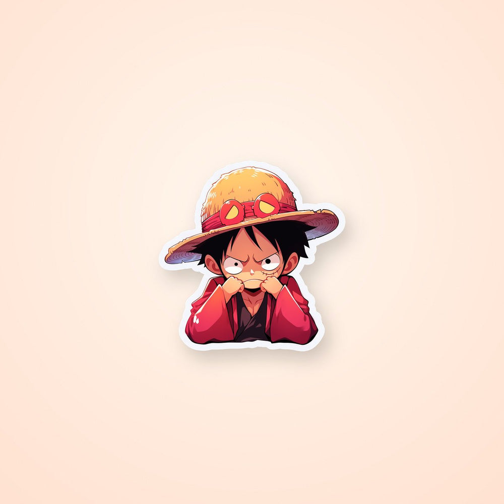 One Piece Upset Monkey D. Luffy Sticker