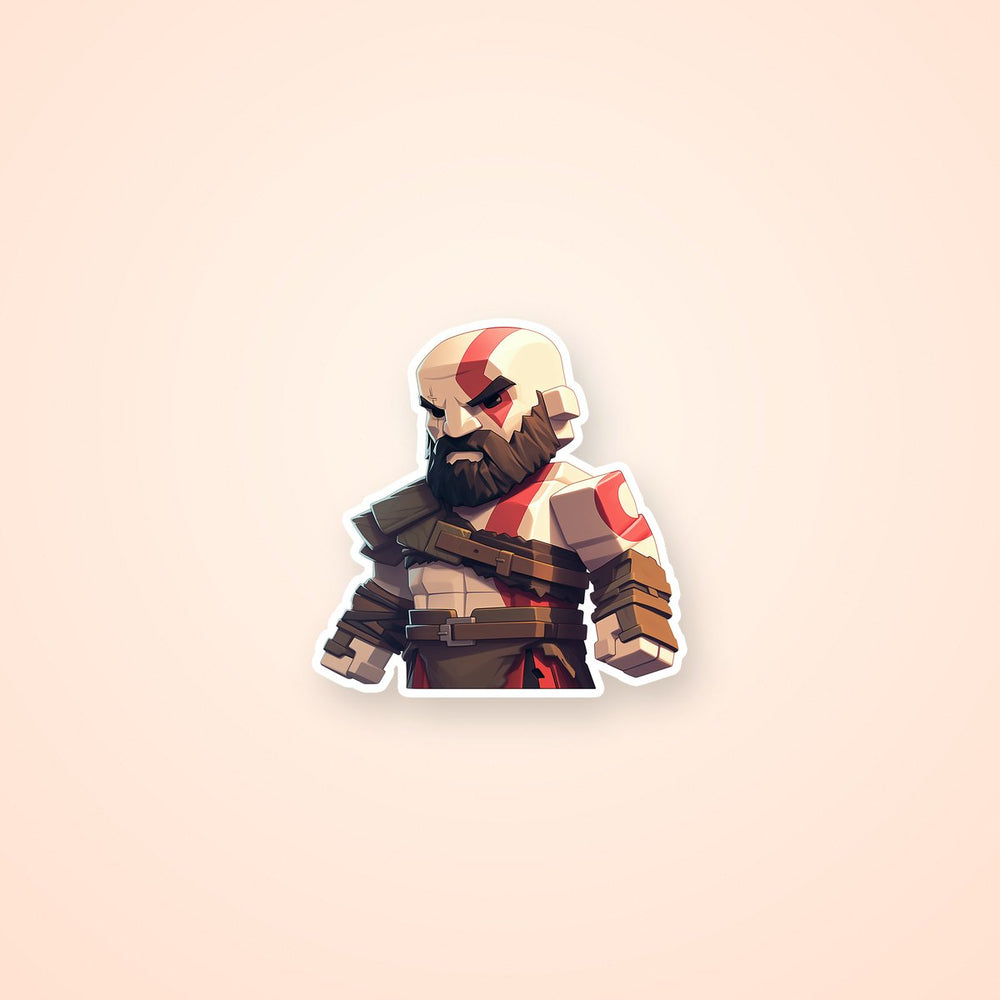 Lego Kratos Mighty Warrior Sticker