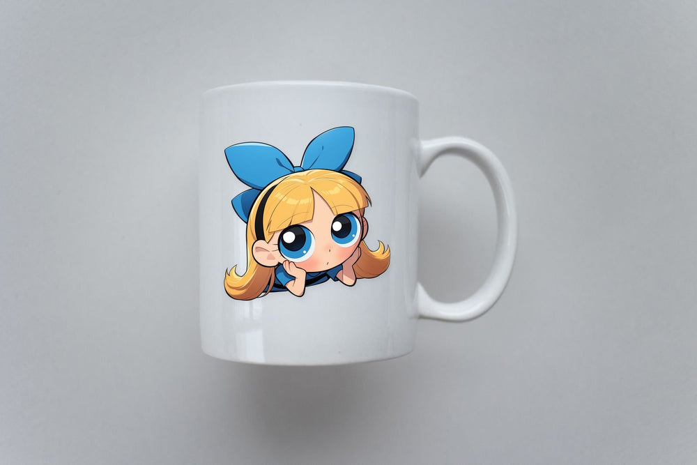 Powerpuff Girls Bubbles Blue Dress Sticker