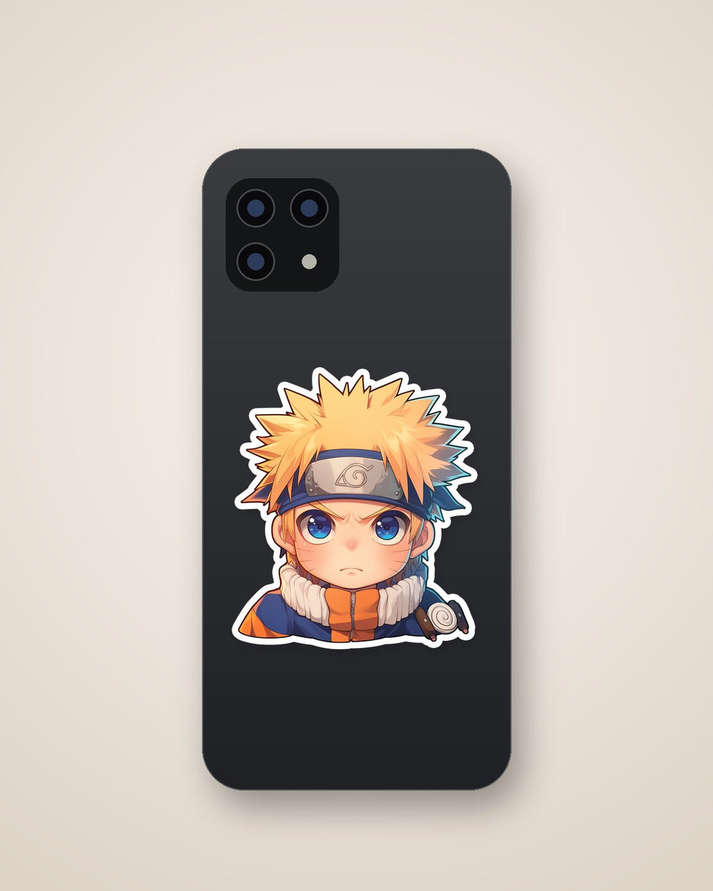 Chibi Naruto Angry Face Sticker