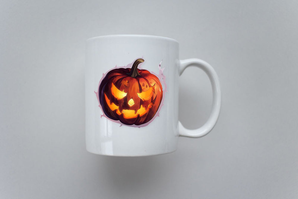Jack-O’-Lantern Smoky Purple Stroke Sticker