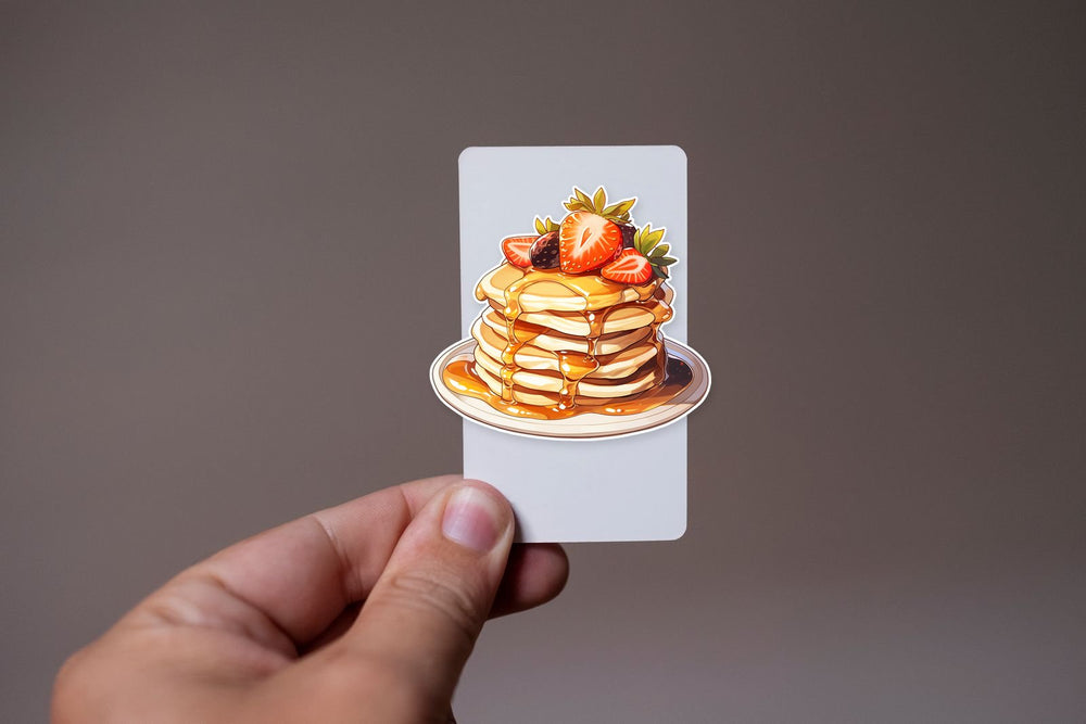 Pancakes with Strawberries & Honey Sticker