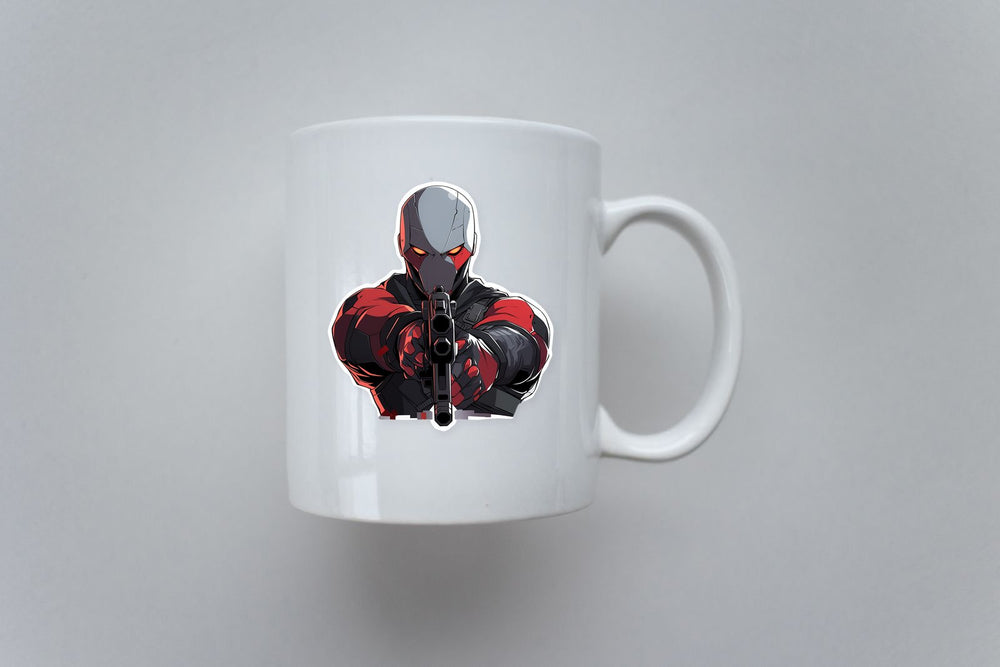 DC Deadshot with Gun Sticker