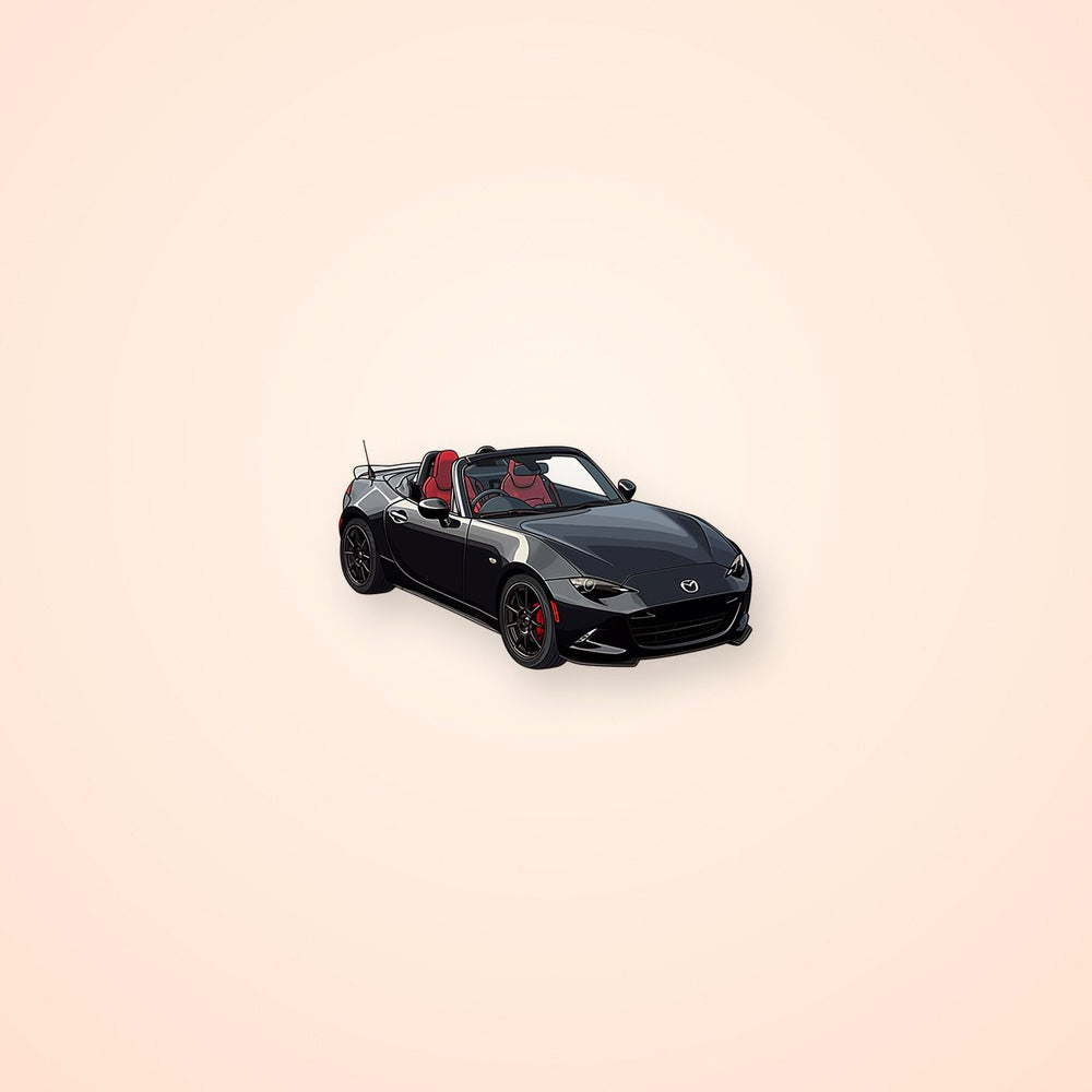 Black Mazda Mx-5 Car Sticker