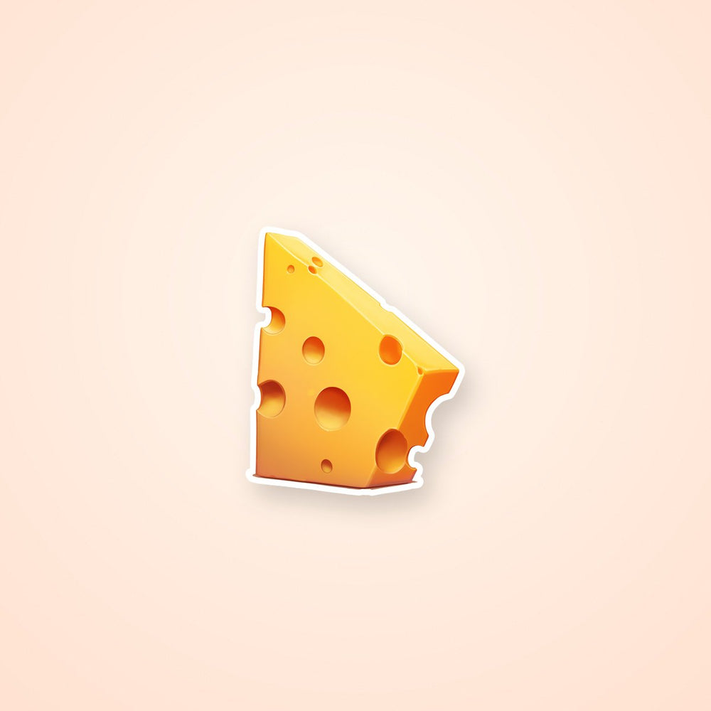 Funny Cheese Cartoon Sticker