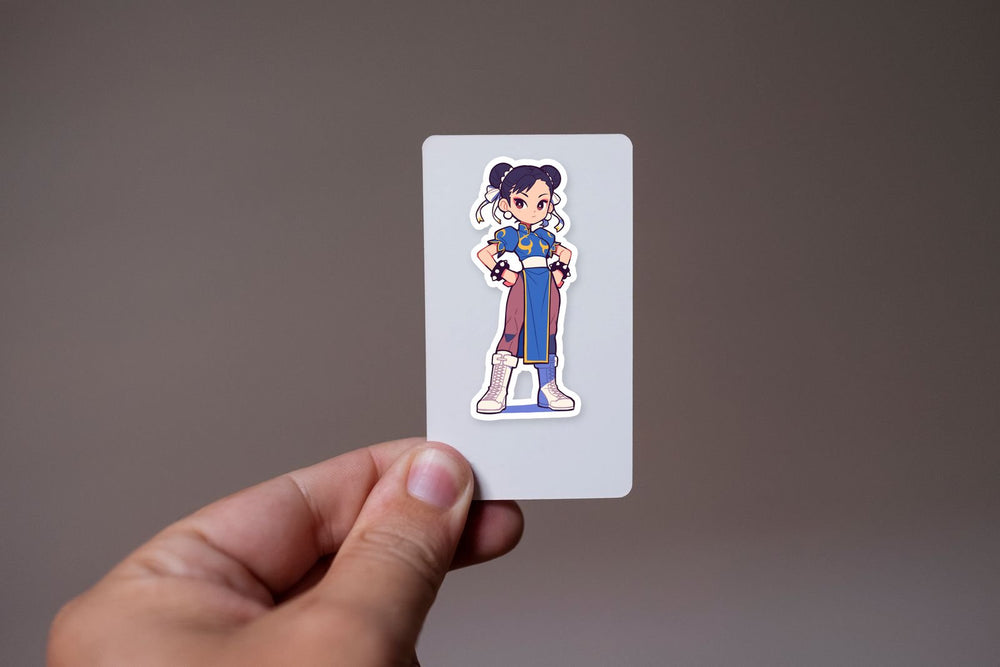 Chun Li Street Fighter Kawaii Sticker