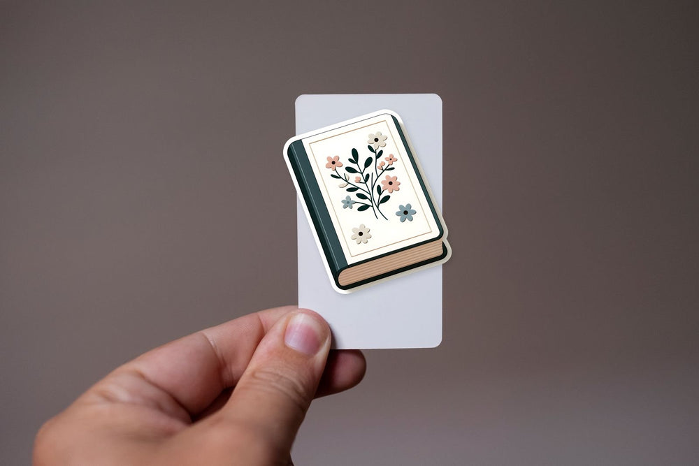 Floral Journal Aesthetic Book Sticker