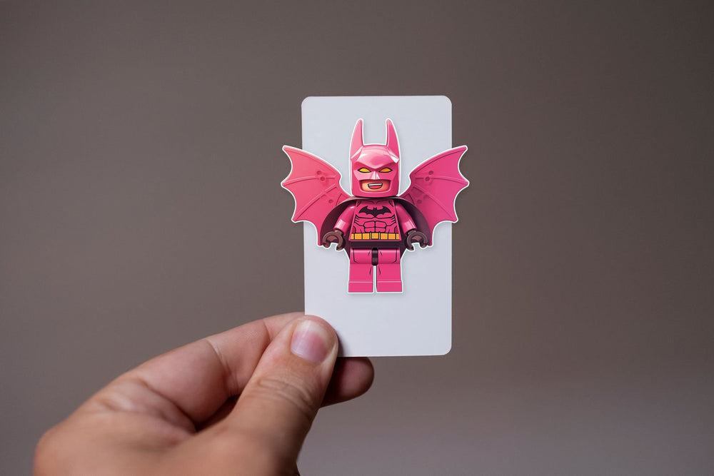 Pink Batman Lego Sticker