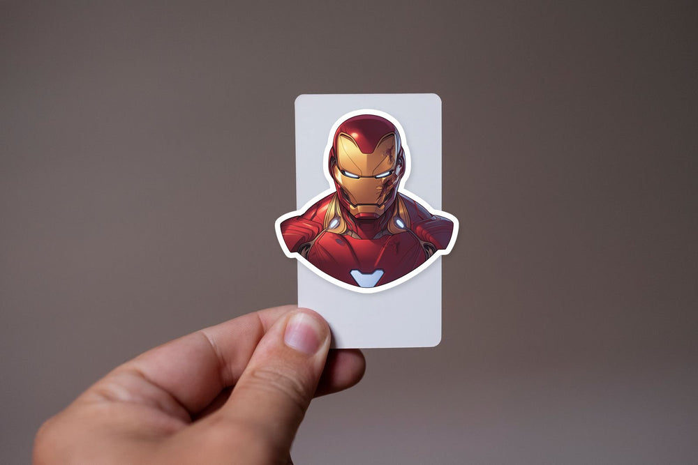 Iron-Man Comic Style Hero Sticker
