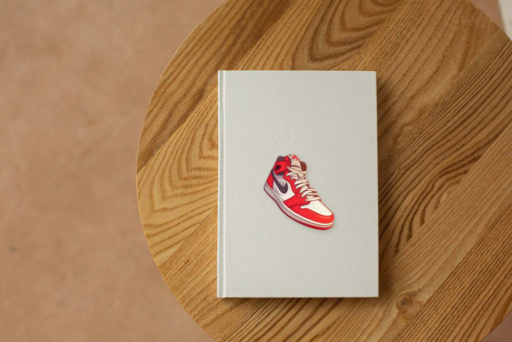 Red White Nike Jordan Sneaker Sticker