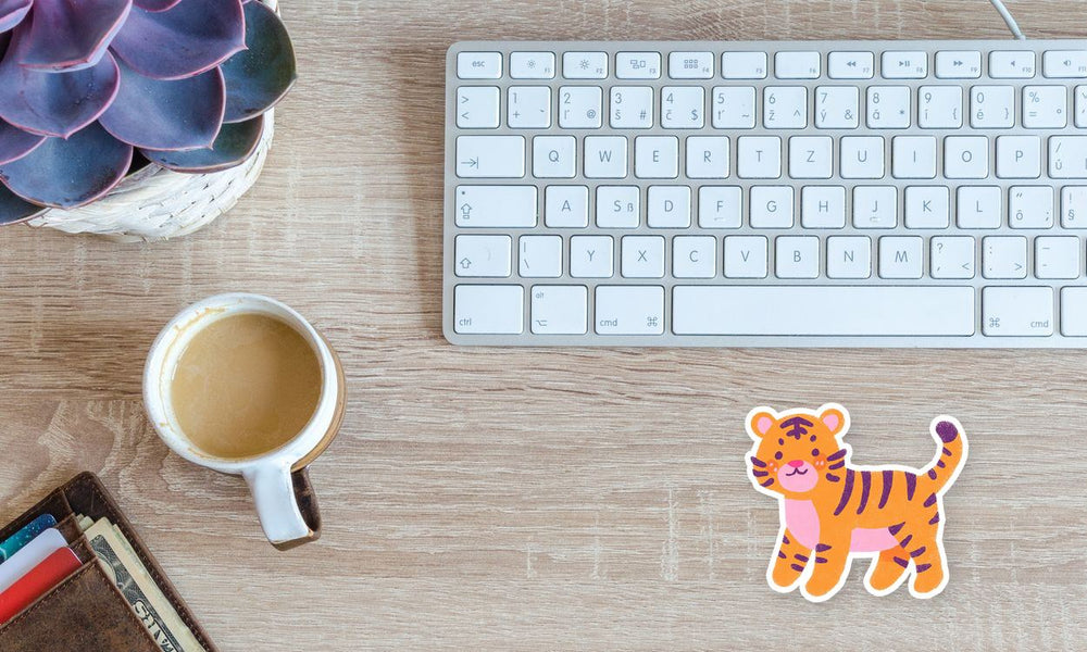 Chibi Tiger Cartoon Animal Sticker
