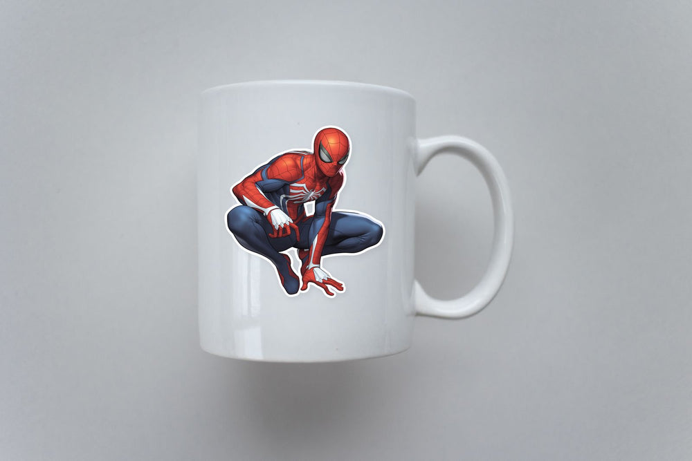 Spiderman Crouching Hero Sticker