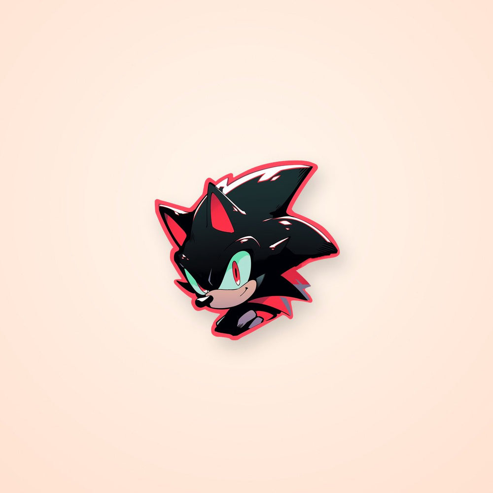 Shadow the Hedgehog Red Stroke Sticker