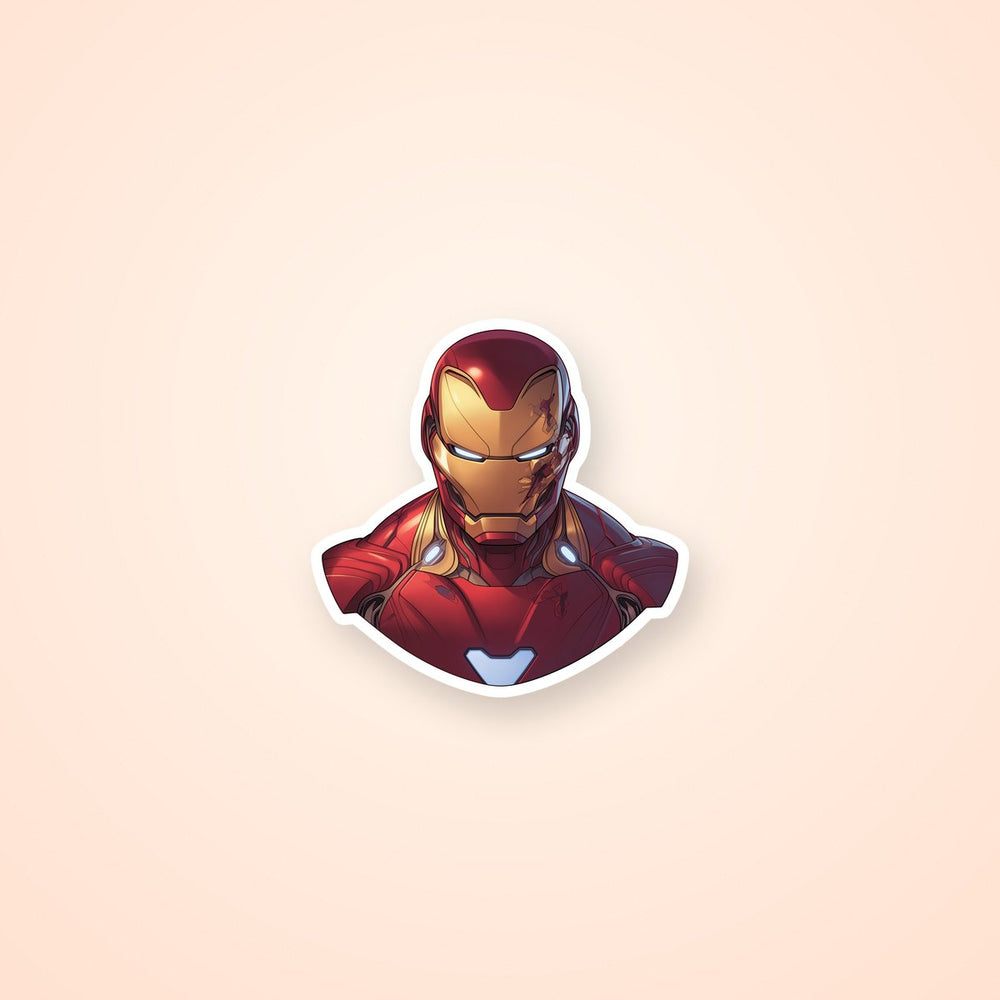Iron-Man Comic Style Hero Sticker