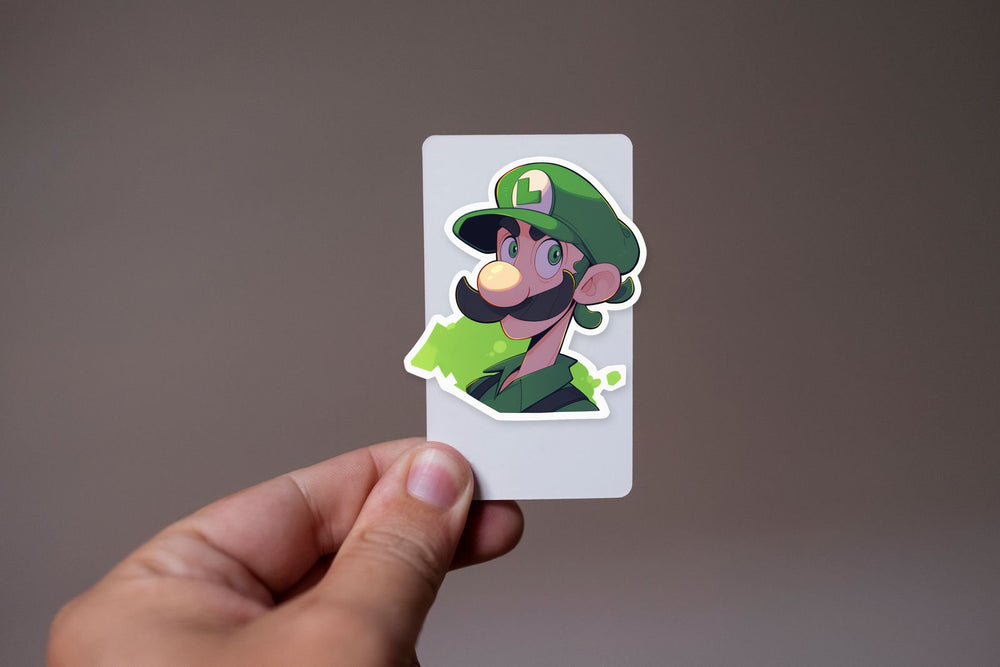 Super Mario Luigi Aesthetic Sticker