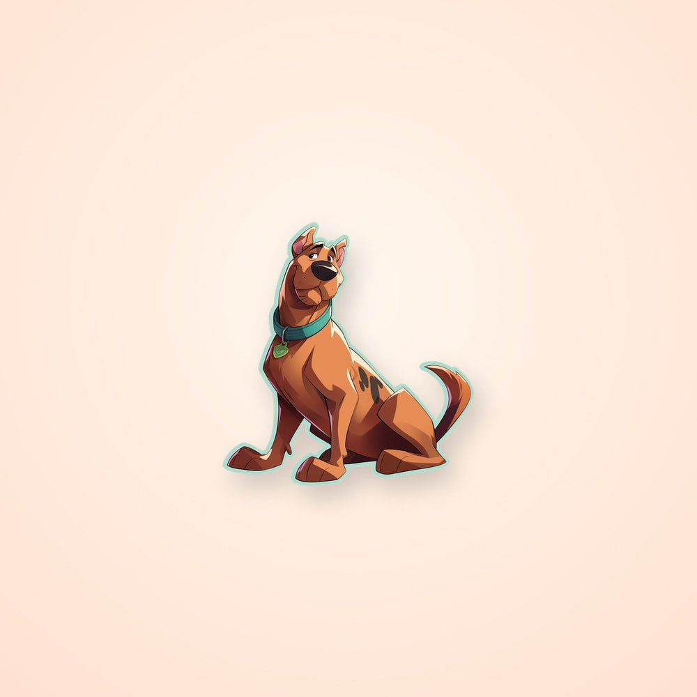 Scooby Doo Cartoon Dog Sticker