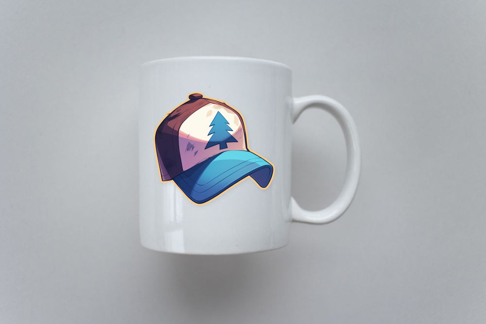 Dipper Hat Gravity Falls Sticker