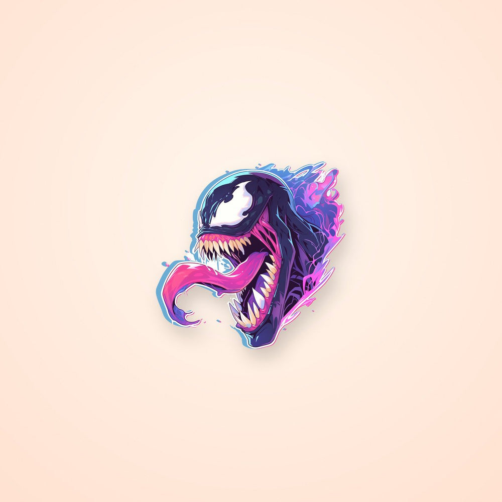 Marvel Venom Head Pastel Sticker
