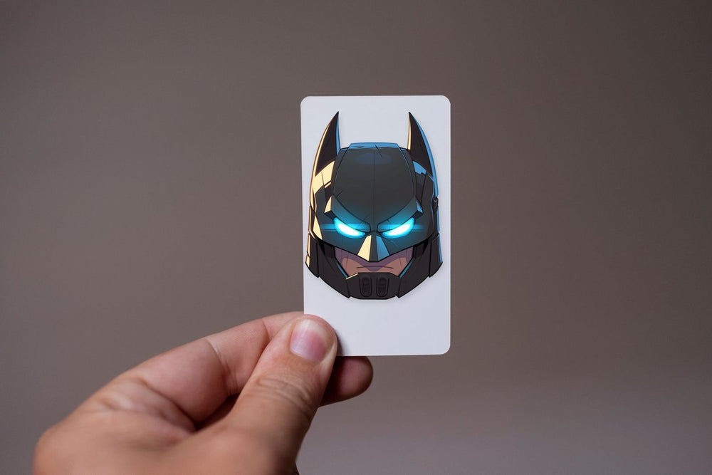 Stunning Batman Head Glowing Eyes Sticker