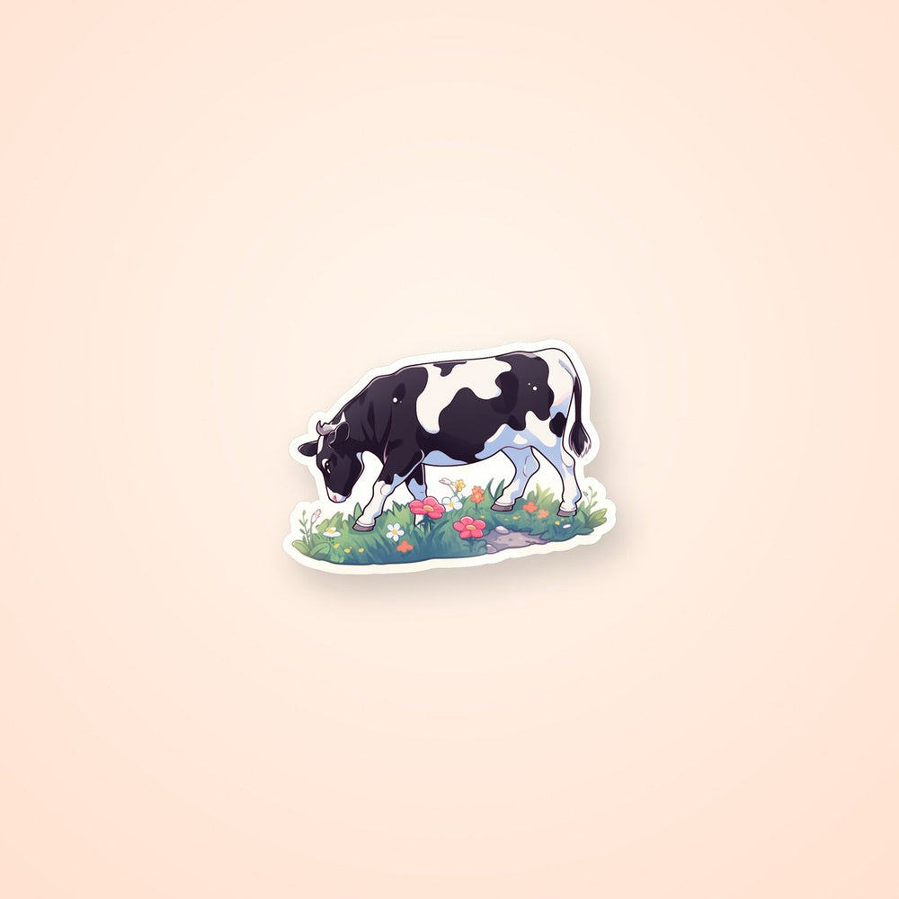 Cow in Pasture Sticker