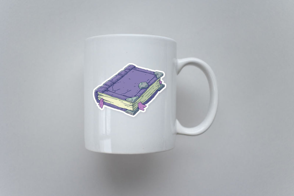 Purple Magic Spellbook Sticker