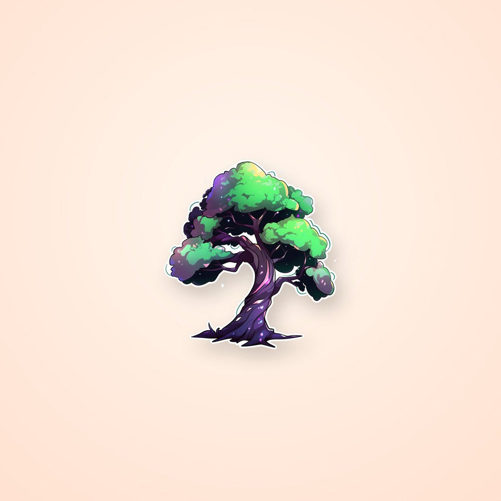 Aesthetic Curved Tree Sticker