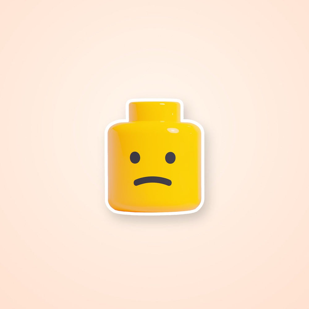 Lego Head Classic Character Sticker