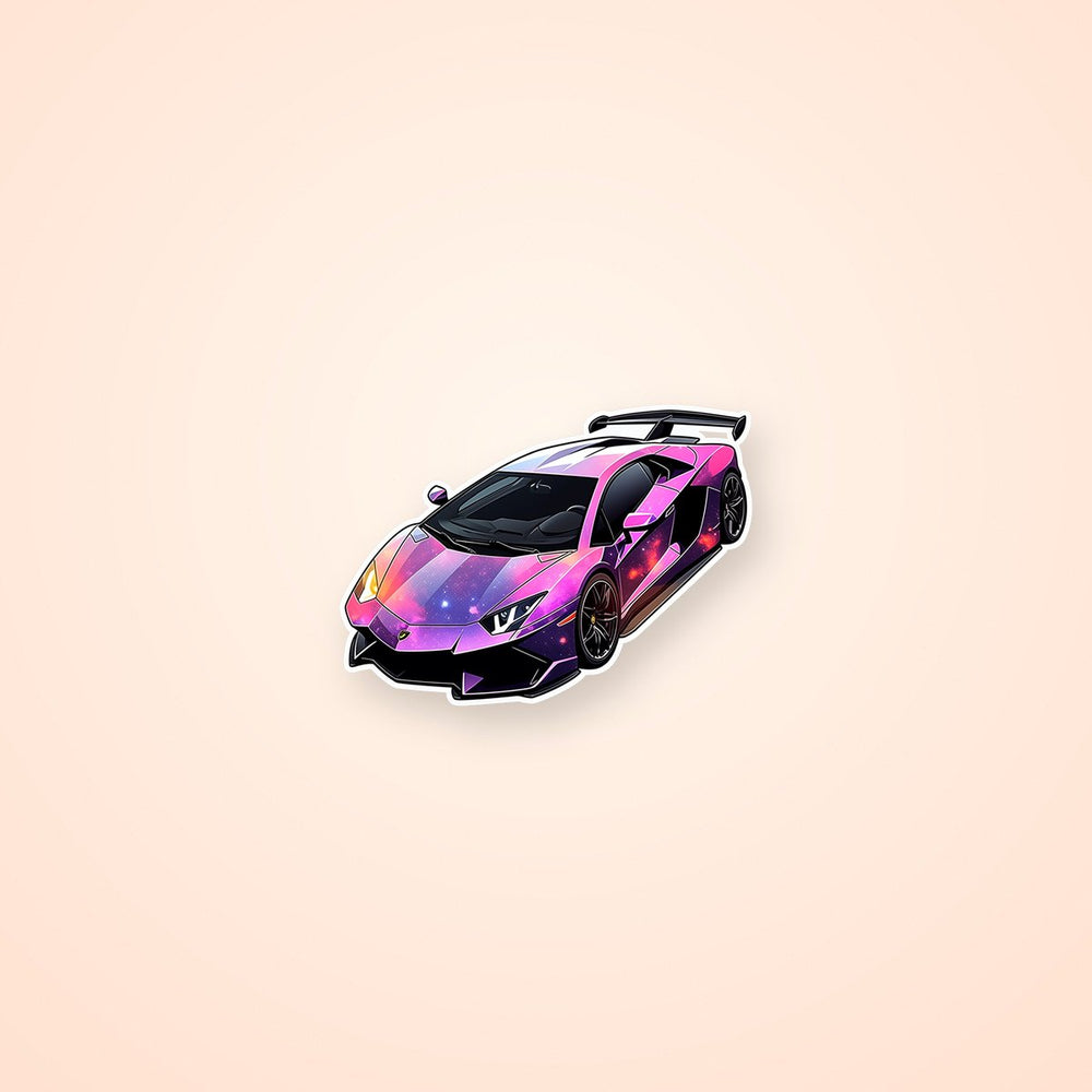 Galaxy Lamborghini Aventador Sticker