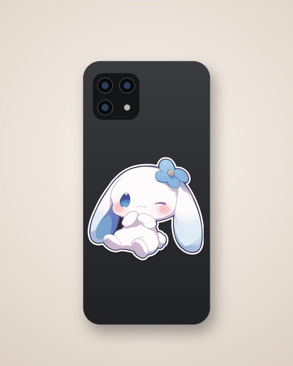 Cute Cinnamoroll with Flower Sticker