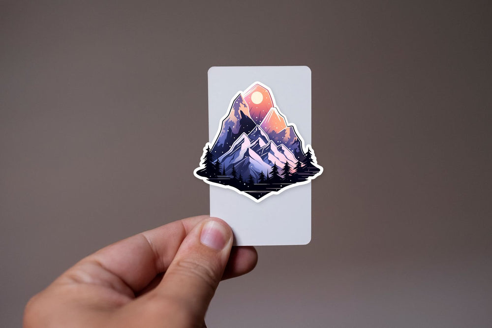 Winter Mountains Aesthetic Sticker