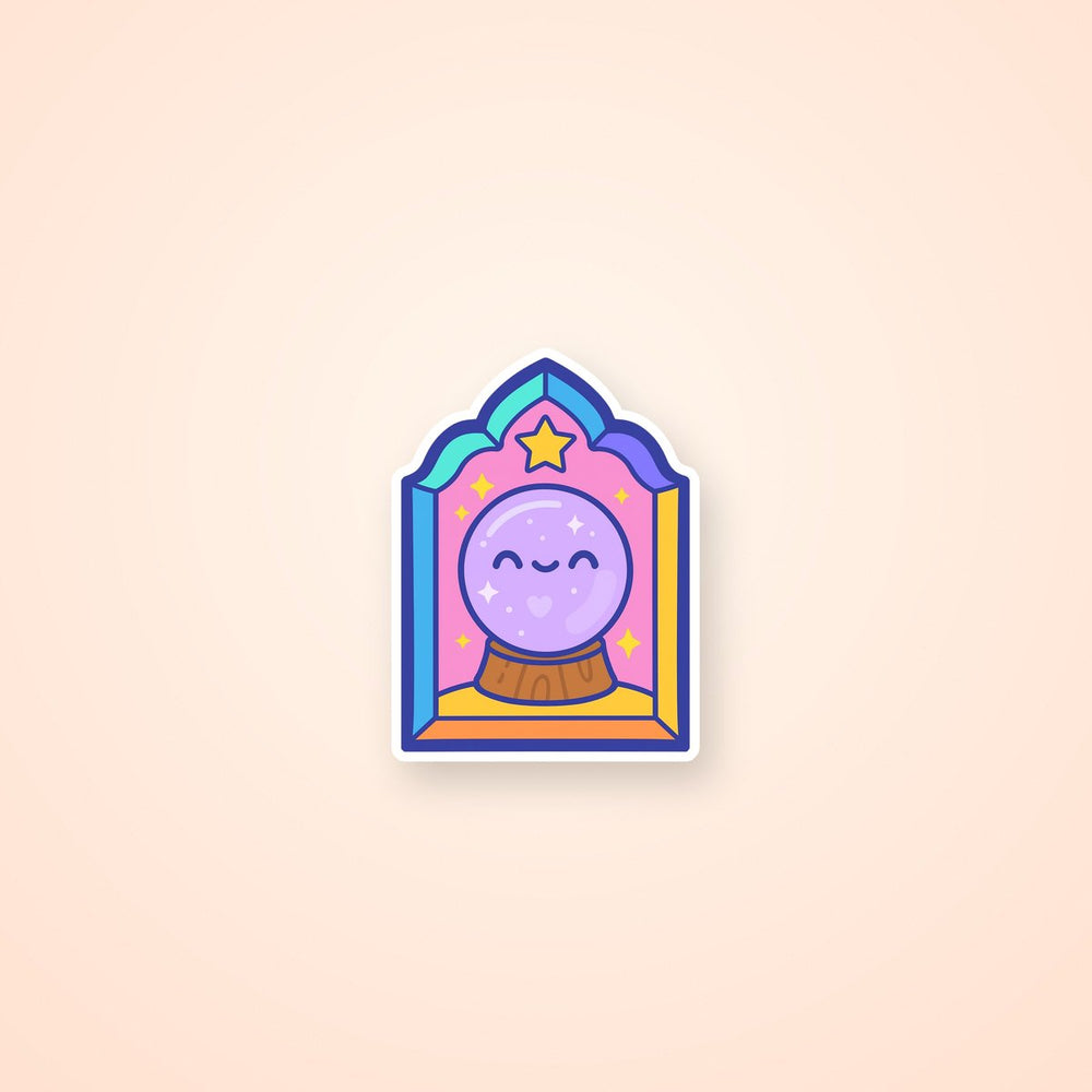 Cute Crystal Ball Fortune Sticker