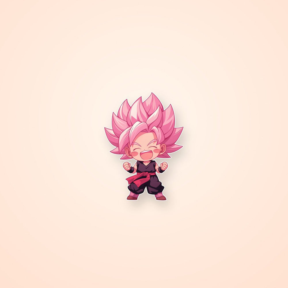 Dragon Ball Goku Rose Chibi Sticker