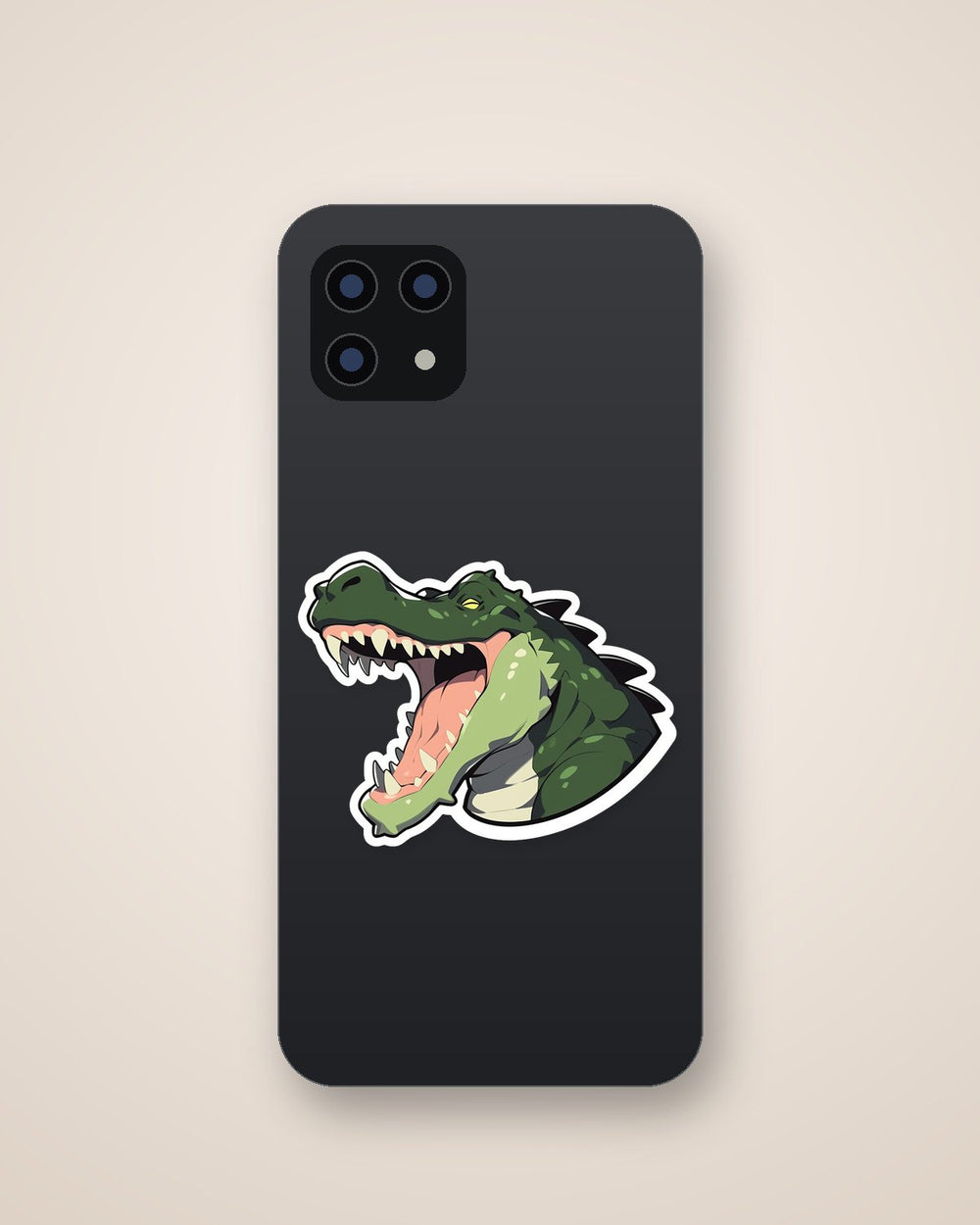 Angry Crocodile with Open Mouth Sticker