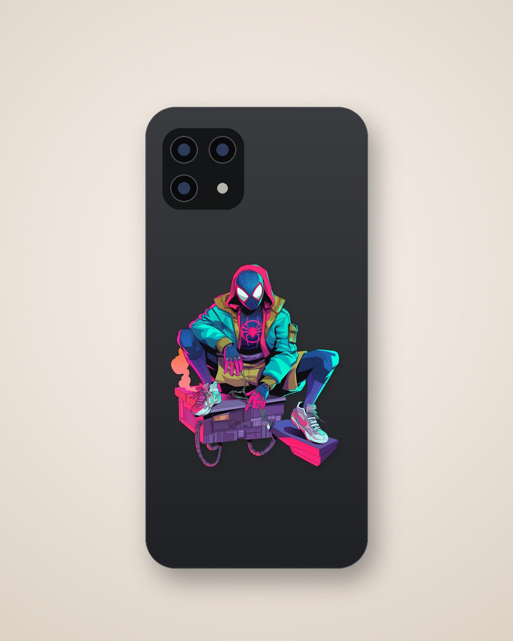 Cyberpunk Spider-Man Comic Style Sticker