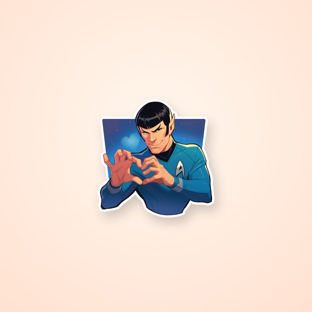 Spock Heart Hands Star Trek Sticker