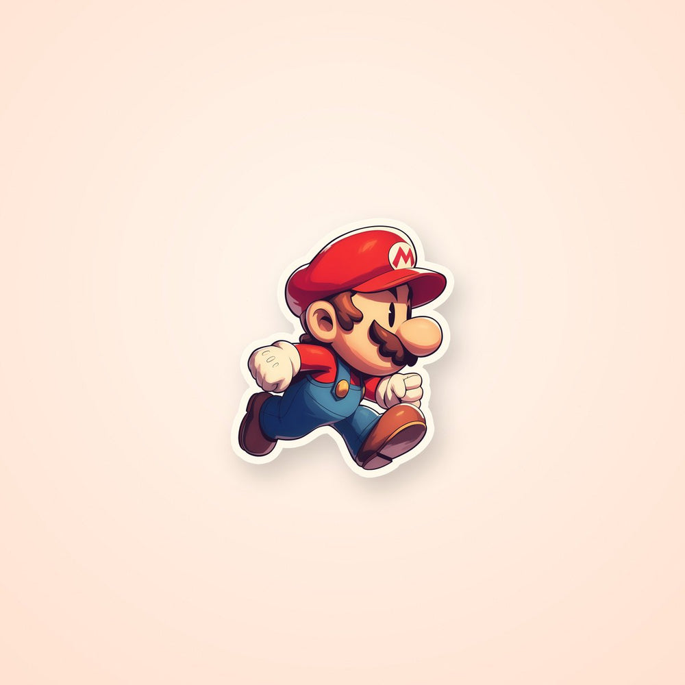 Awesome Super Mario Running Sticker