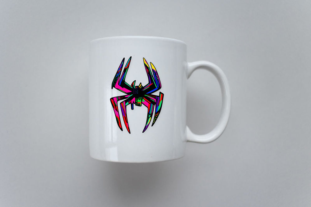 Spider-Man Logo Neon Art Sticker