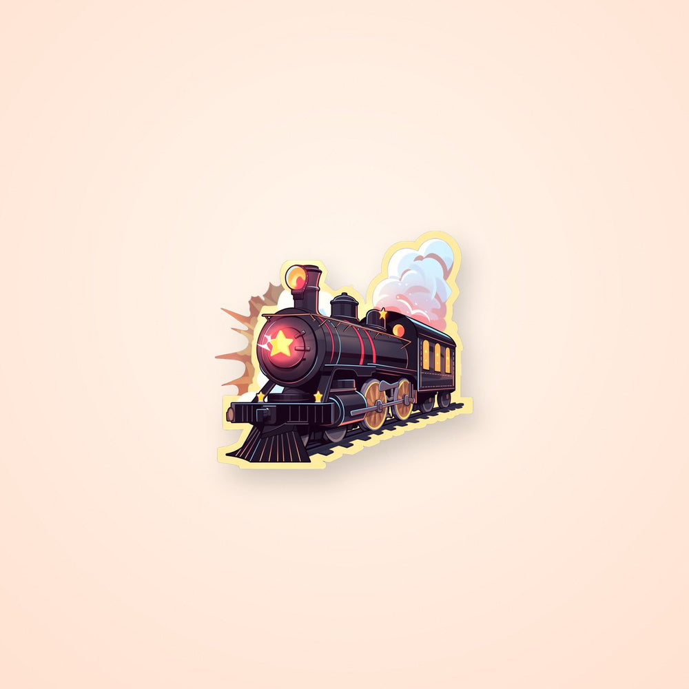Aesthetic Steam Train Sticker