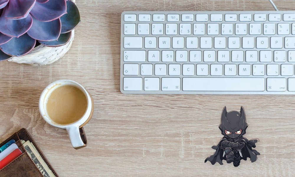 Chibi Drawn Ninja Batman Sticker