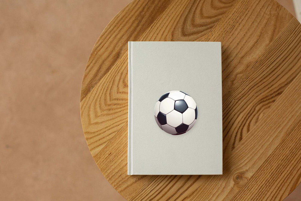 Black and White Soccer Ball Sticker