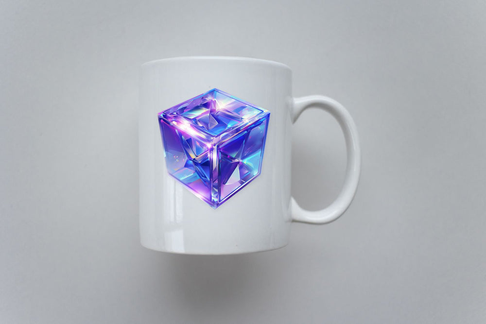 Galaxy Crystal Cube Sticker