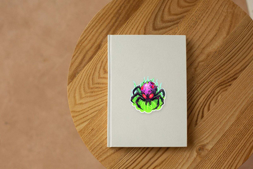 Scary Toxic Spider Sticker