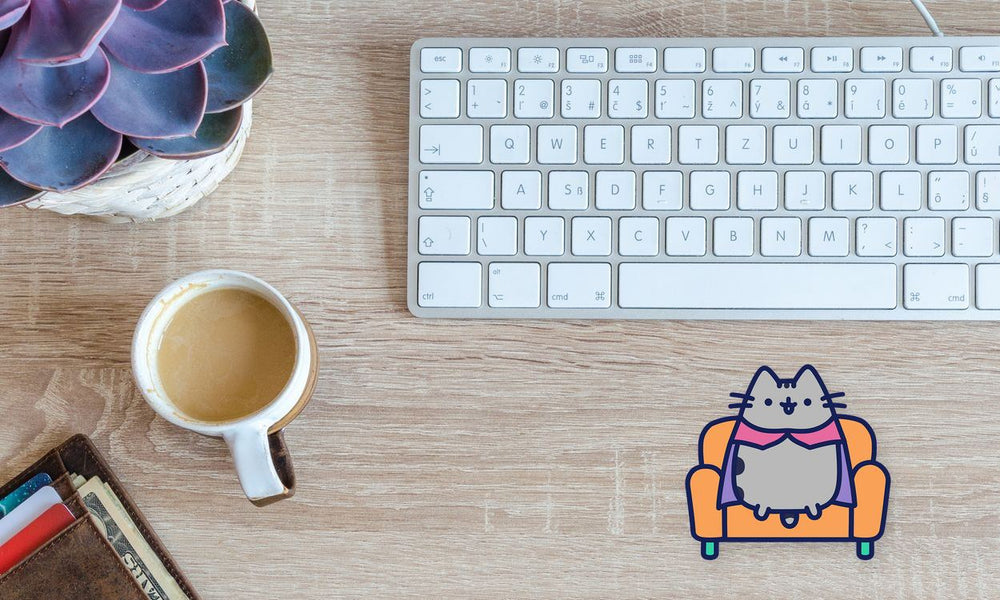 Vampire Pusheen Cute Halloween Sticker