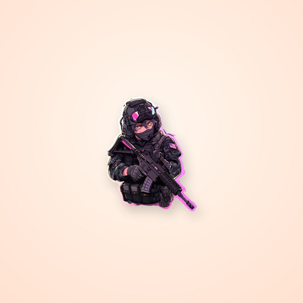 Call of Duty American Soldier Aesthetic Sticker