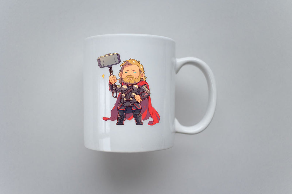 Chibi Thor God of Thunder Sticker