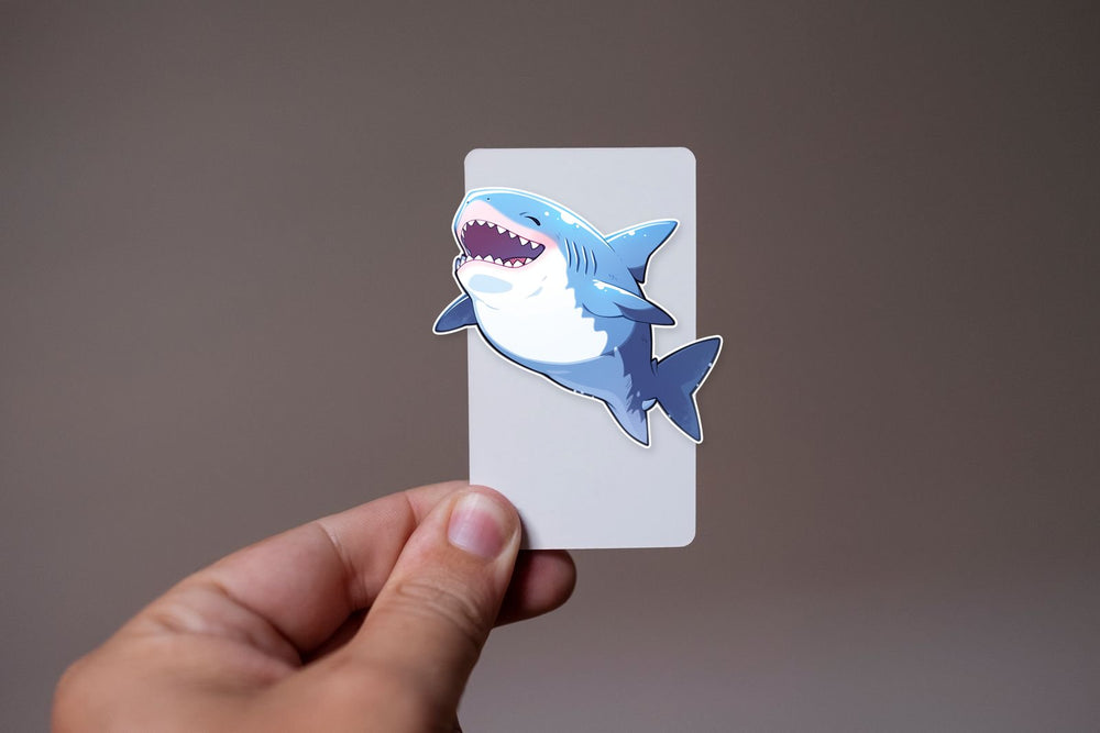 Funny Great White Shark Sticker